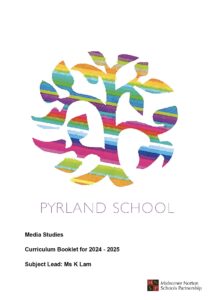 Media Studies Curriculum Booklet Front Cover