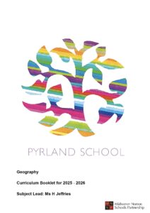 Geography Curriculum Booklet Front Cover