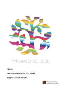 History Curriculum Booklet Front Cover