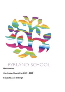 Maths Curriculim Booklet Front Cover