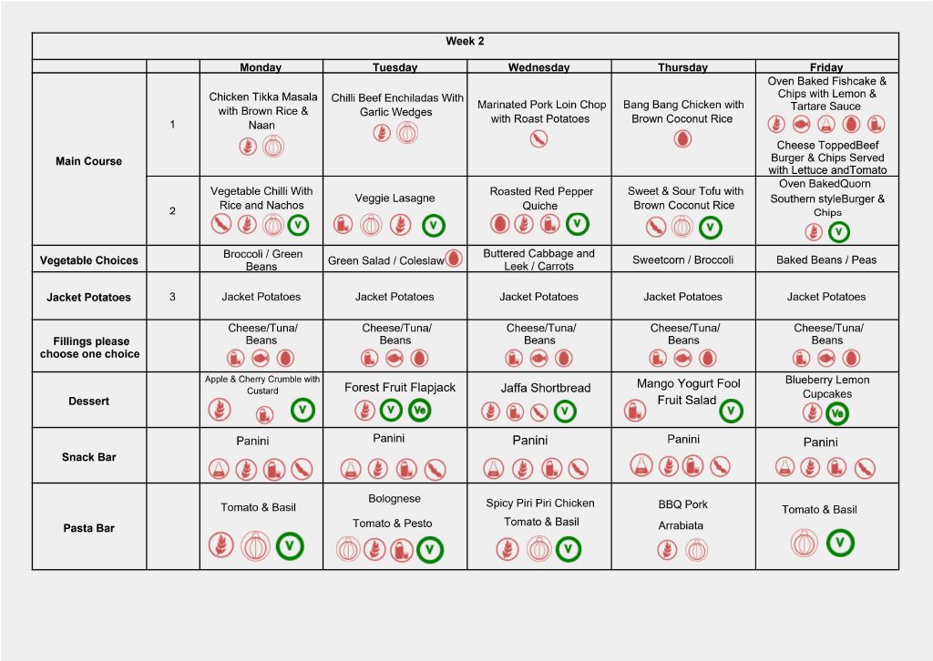 Menu September 2026 2